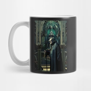 Aleister Crowley The Great Beast of Thelema in a Dark Magickal Palace Digital Art Mug